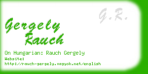 gergely rauch business card